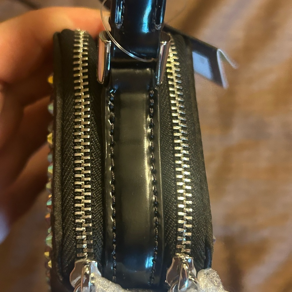 Kate Spade Black and Silver Studded Crossbody micro bag - Picture 8 of 15